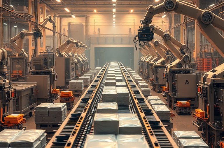 智能碼垛機器人高效作業助力生產