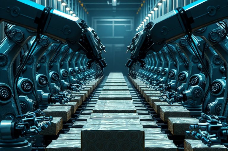 常州企業應用的高效平行四邊形碼垛機器人案例